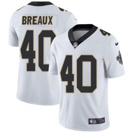 Nike New Orleans Saints #40 Delvin Breaux White Mens Stitched NFL Vapor Untouchable Limited Jersey