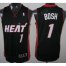 Revolution 30 Miami Heat 1 Chris Bosh Black Jersey Cheap