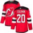 Adidas New Jersey Devils #20 Blake Coleman Red Home Authentic Stitched NHL Jersey
