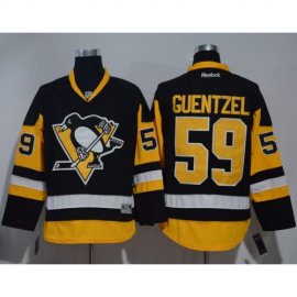 Pittsburgh Penguins #59 Jake Guentzel Black Alternate Stitched NHL Jersey