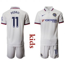 Chelsea #11 Pedro Away Kid Soccer Club Jersey