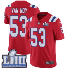 Nike New England Patriots #53 Kyle Van Noy Red Alternate Super Bowl LIII Bound Mens Stitched NFL Vapor Untouchable Limited Jersey