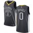 Warriors #0 DAngelo Russell Black Basketball Swingman Statement Edition Jersey