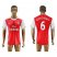 Arsenal #6 Koscielny Home Soccer Club Jersey