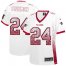 Nike Atlanta Falcons #24 Devonta Freeman White Womens Stitched NFL Elite Drift Fashion Jersey