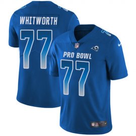 Nike Los Angeles Rams #77 Andrew Whitworth Royal Youth Stitched NFL Limited NFC 2018 Pro Bowl Jersey