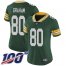 Nike Green Bay Packers #80 Jimmy Graham Green Team Color Womens Stitched NFL 100th Season Vapor Limited Jersey