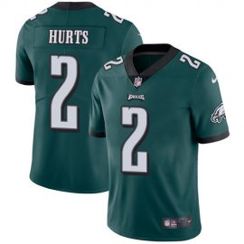 Nike Philadelphia Eagles #2 Jalen Hurts Green Team Color Mens Stitched NFL Vapor Untouchable Limited Jersey