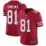 Nike San Francisco 49ers #81 Terrell Owens Red Team Color Mens Stitched NFL Vapor Untouchable Limited Jersey
