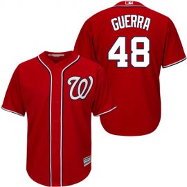 Washington Nationals #48 Javy Guerra Red New Cool Base Stitched Youth MLB Jersey