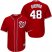 Washington Nationals #48 Javy Guerra Red New Cool Base Stitched Youth MLB Jersey