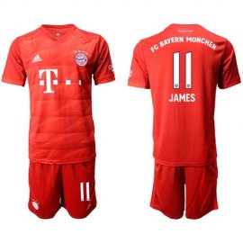 Bayern Munchen #11 James Home Soccer Club Jersey