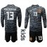 Spain #13 Arrizabalaga Black Long Sleeves Goalkeeper Kid Soccer Country Jersey