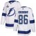 Adidas Tampa Bay Lightning #86 Nikita Kucherov White Road Authentic Youth 2020 Stanley Cup Champions Stitched NHL Jersey