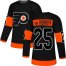 Adidas Philadelphia Flyers #25 James Van Riemsdyk Black Alternate Authentic Stitched NHL Jersey