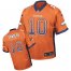 Nike Denver Broncos #10 Emmanuel Sanders Orange Team Color Youth Stitched NFL Elite Drift Fashion Jersey