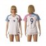 Womens France #9 Giroud Away Away Soccer Country Jersey