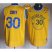 Warriors #30 Stephen Curry Gold New Throwback The Finals Patch Stitched NBA Jersey