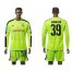 Dortmund #39 Bonmann Shiny Green Goalkeeper Long Sleeves Soccer Club Jersey