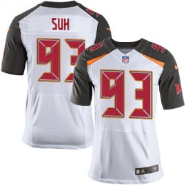 Nike Tampa Bay Buccaneers #93 Ndamukong Suh White Mens Stitched NFL New Elite Jersey