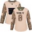 Adidas Philadelphia Flyers #8 Dave Schultz Camo Authentic 2017 Veterans Day Womens Stitched NHL Jersey