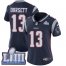 Nike New England Patriots #13 Phillip Dorsett Navy Blue Team Color Super Bowl LIII Bound Womens Stitched NFL Vapor Untouchable Limited Jersey
