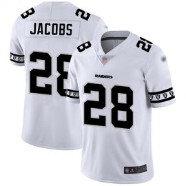 Nike Las Vegas Raiders #28 Josh Jacobs White Mens Stitched NFL Limited Team Logo Fashion Jersey