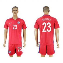 Chile #23 Herrera Home Soccer Country Jersey