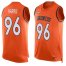 Nike Denver Broncos #96 Shelby Harris Orange Team Color Mens Stitched NFL Limited Tank Top Jersey