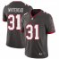 Tampa Bay Buccaneers #31 Jordan Whitehead Mens Nike Pewter Alternate Vapor Limited Jersey