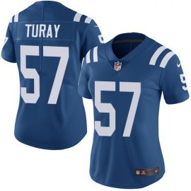 Nike Indianapolis Colts #57 Kemoko Turay Royal Blue Team Color Womens Stitched NFL Vapor Untouchable Limited Jersey