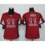 Nike Atlanta Falcons #11 Julio Jones Red Team Color Womens Stitched NFL Elite Strobe Jersey