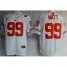Wisconsin Badgers 99 J.J Watt White College Football NCAA Jerseys