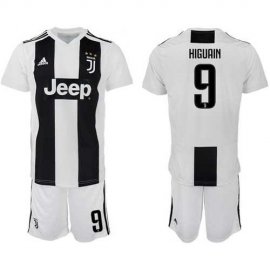Juventus #9 Higuain Home Soccer Club Jersey