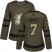 Adidas Calgary Flames #7 TJ Brodie Green Salute to Service Womens Stitched NHL Jersey