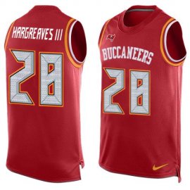 Nike Tampa Bay Buccaneers #28 Vernon Hargreaves III Red Team Color Mens Stitched NFL Limited Tank Top Jersey