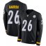 Nike Pittsburgh Steelers #26 Mark Barron Black Team Color Mens Stitched NFL Limited Therma Long Sleeve Jersey
