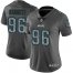 Nike Philadelphia Eagles #96 Derek Barnett Gray Static Womens Stitched NFL Vapor Untouchable Limited Jersey