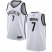 Nets #7 Kevin Durant White Youth Basketball Swingman Association Edition Jersey