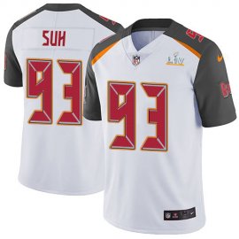 Nike Tampa Bay Buccaneers #93 Ndamukong Suh White Mens Super Bowl LV Bound Stitched NFL Vapor Untouchable Limited Jersey