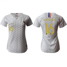 Womens France #16 Mandanda Away Soccer Country Jersey