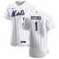 New York Mets #1 Amed Rosario Mens Nike White Home 2020 Authentic Player MLB Jersey