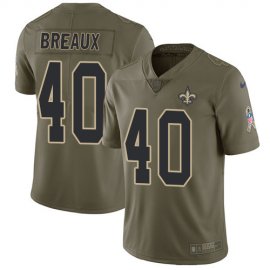 Nike New Orleans Saints #40 Delvin Breaux Olive Mens Stitched NFL Limited 2017 Salute To Service Jersey