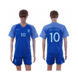 Holland #10 Sneijder Away Soccer Country Jersey