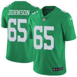 Nike Philadelphia Eagles #65 Lane Johnson Green Youth Stitched NFL Limited Rush Jersey