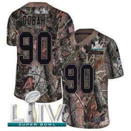 Nike Kansas City Chiefs #90 Emmanuel Ogbah Camo Super Bowl LIV 2020 Mens Stitched NFL Limited Rush Realtree Jersey
