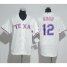 Texas Rangers #12 Rougned Odor White Cool Base Stitched Youth MLB Jersey