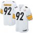 Nike Pittsburgh Steelers #92 James Harrison White Youth Stitched NFL Elite Jersey