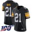 Nike Pittsburgh Steelers #21 Sean Davis Black Alternate Mens Stitched NFL 100th Season Vapor Limited Jersey