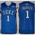Duke Blue Devils 1 Jabari Parker Blue NCAA Authentic Basketball Performance Jersey